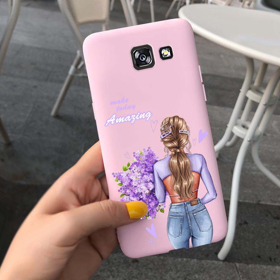 Чехол A5 2016 для Samsung Galaxy A5 2017 Обложка A520 SM-A520F Популярный Цветок Ударопрочный Бампер для Samsung A5 2016 A510 Мягкий Funda