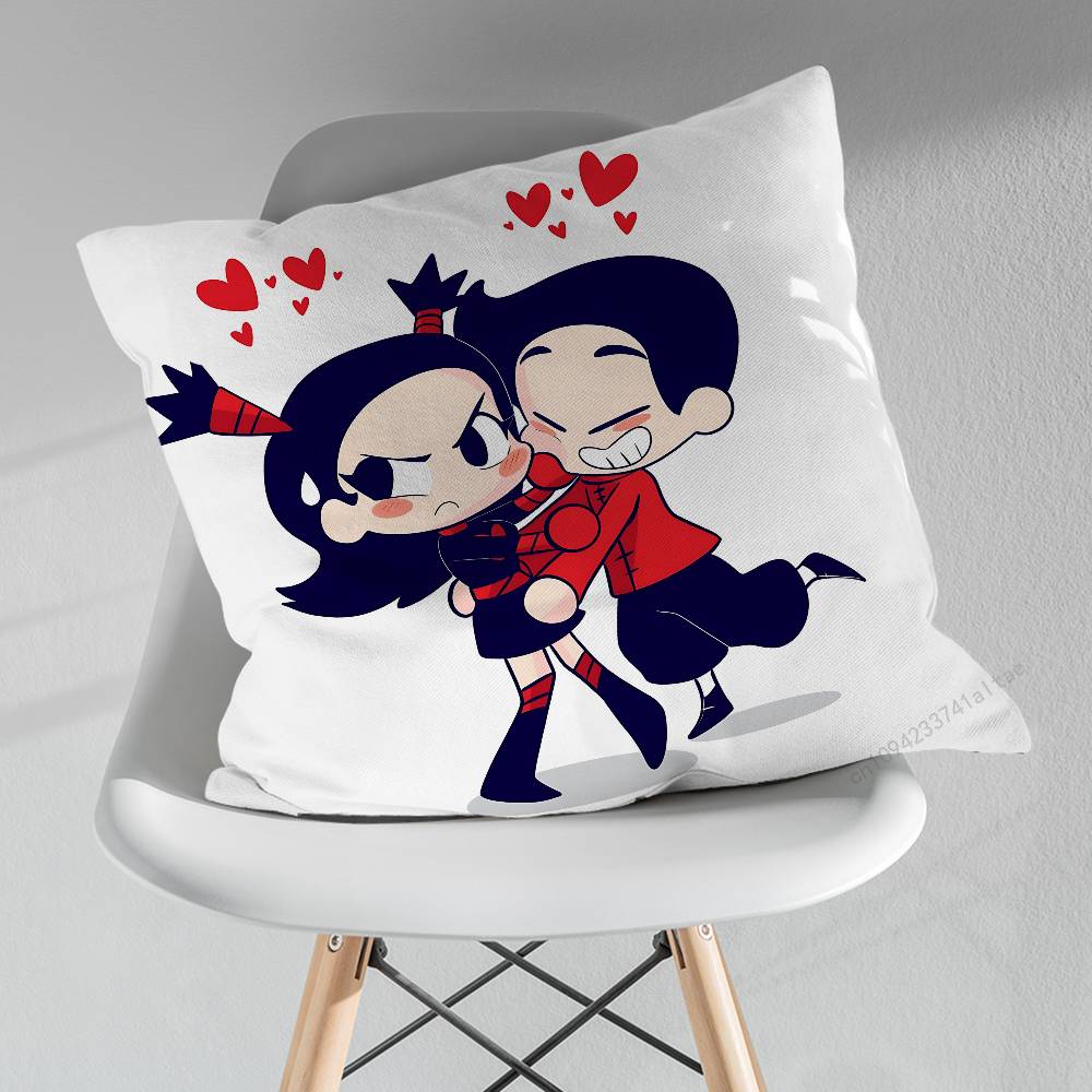 Cute PPucca love GGaru Throw Pillow Case Living Room Sofa Cushion Cover For Home Bedroom Decoration Protector