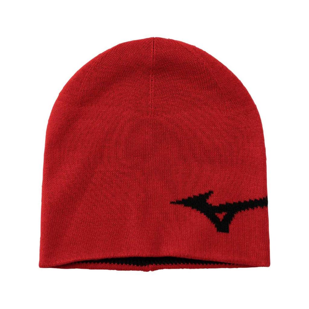 Mizuno Breath Thermo Training Wear Knit Cold for Adults Chinese Red Cap, Protection, Moisture-Wicking, Heat-Retaining, (Head Circumference 55-60cm),