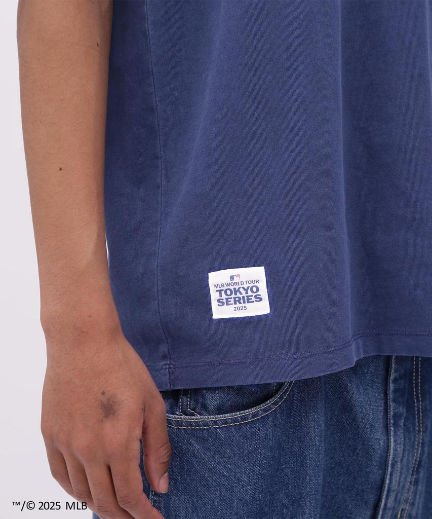 Мужская футболка Avirex MLB Tokyo Series Cubs, с коротким рукавом, размер XL (120), Темно-синий, 783-5134059