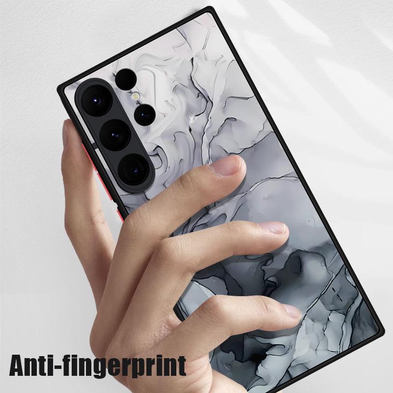 Для Samsung S24 S23 S22 Ultra S21 S20 FE A54 A52 A13 A34 5G чехол противоударный мраморный акриловый ПК гибридный чехол из ТПУ с мягким краем для телефона