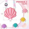 Water-proof Shell Coin Purse Soft Seashell Crossbody Pouch Portable Silicone Shell Bags  Travel