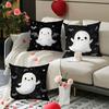 Spooky Cute Ghost Pattern Halloween Pillowcases for Haunted Decor! Sofa Cushion Cover Holiday Party Decoration Gift