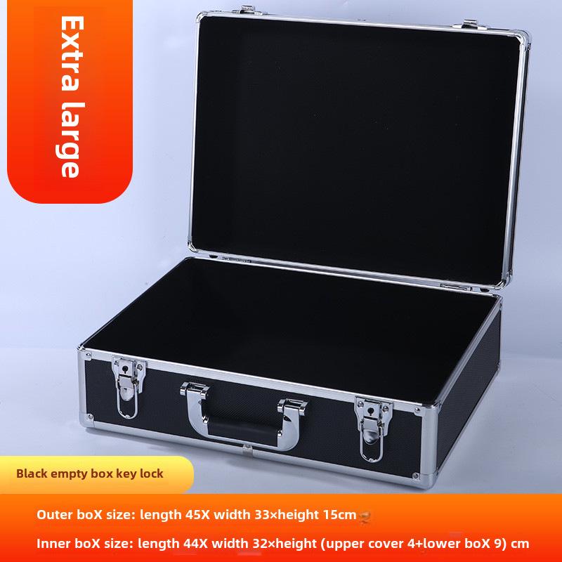 Портативный ящик для инструментов из алюминиевого сплава с замком для хранения оборудования, документов и наличных денег