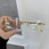 Модные Стильные Квадратные Оправы для Очков Женские Мужские Прозрачные Прозрачные Брендовые Дизайнерские Оптические Безободковые Милые