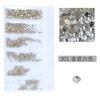 Flat Bottom Rhinestone Nail Drill Diy Nail Mobile Phone Case Sticker Drill, Jewelry Accessories, Bag Size Mixed Nail Drill