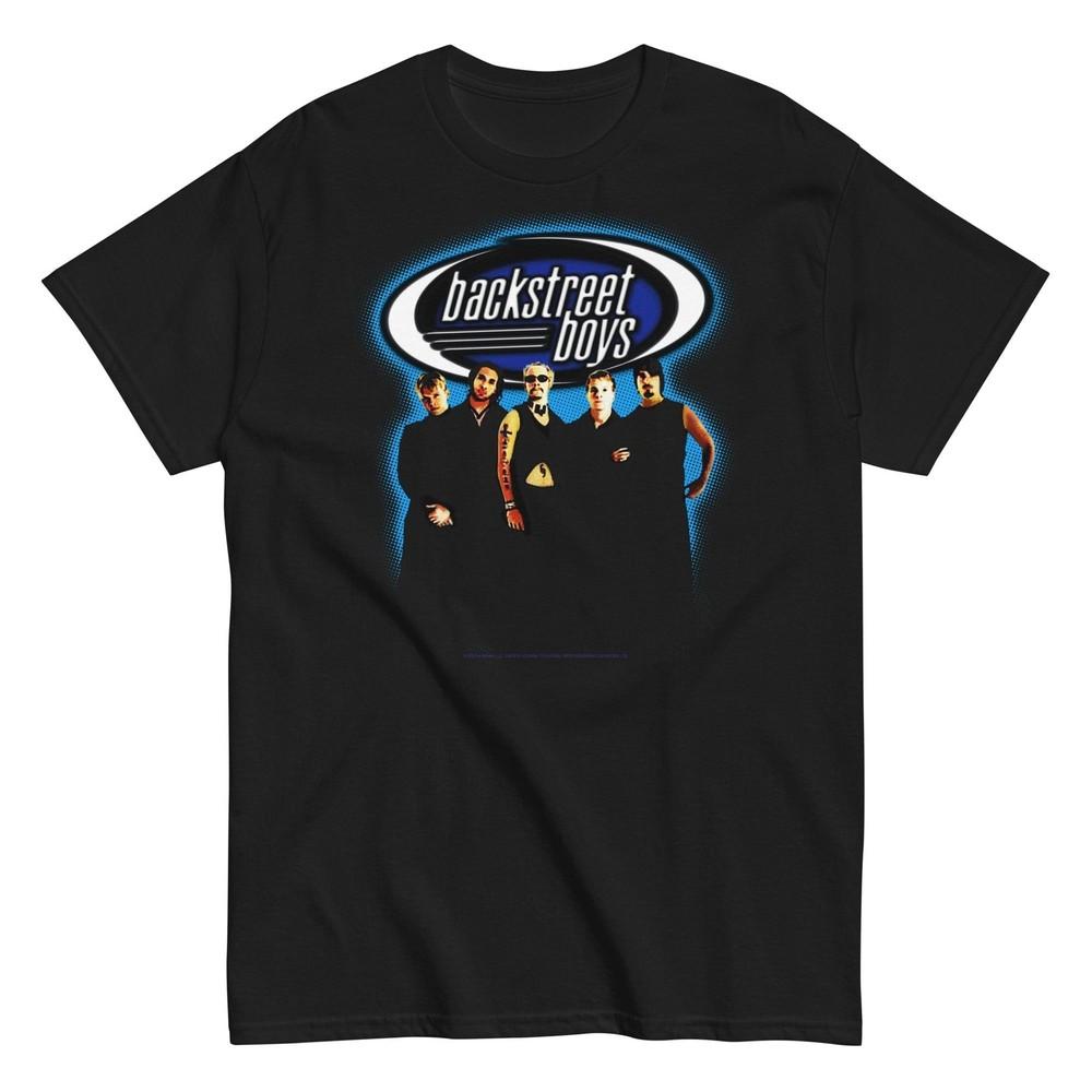 MerchMoment Backstreet Boys - Blue Glow Black New Unisex T-Shirt