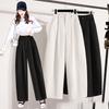 DIMANAF 2025 Большие размеры Длинные брюки Женские Эластичные Повседневные Брюки гаремы Свободные Базовые Брюки Осень