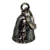 USA AMGB-101 Howling Wolf Biker Amulet Keychain Traffic Safety Bell Amulet, Silver
