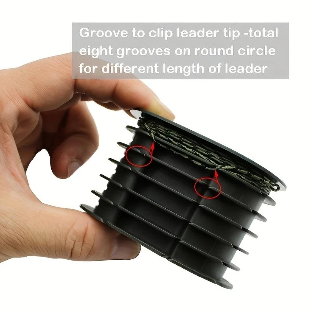 Holds 6 Leaders Fishing Leader Storage Box Tangle-Free Design Carp Fishing line Storage