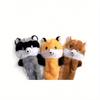 Hollypet 1 шт. Плюшевая пищалка для питомца, жевательная игрушка в форме енота и белки, прочная игрушка для прорезывания зубов и кусания для собак/кошек для самостоятельной игры и тренировки
