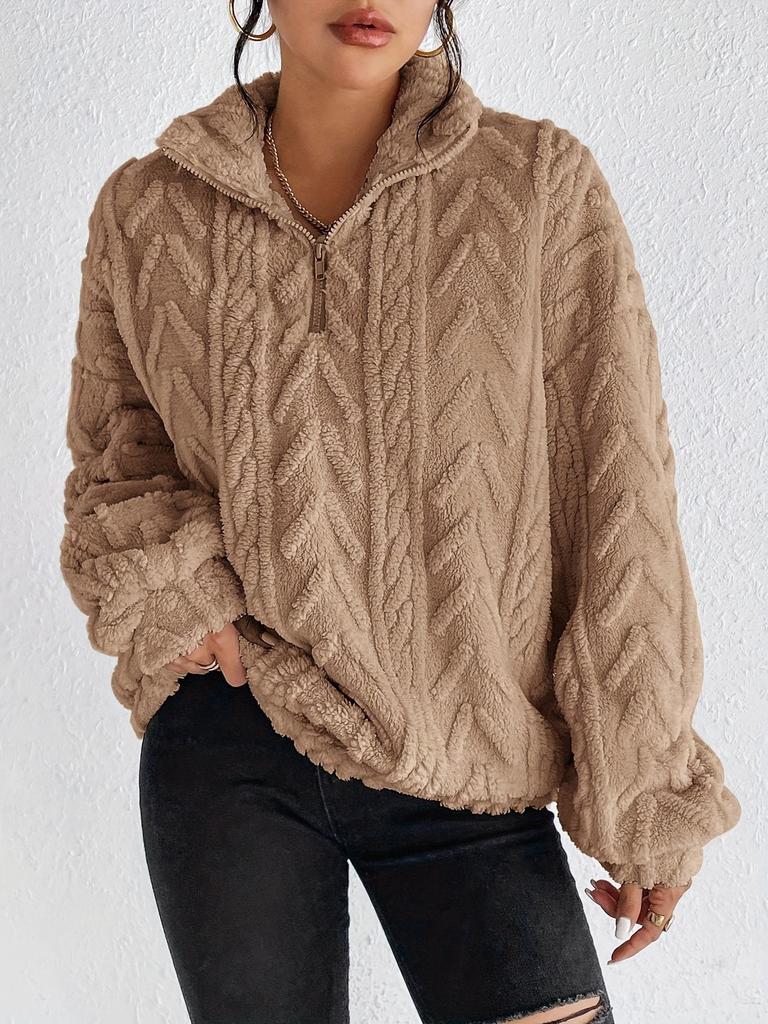 Women's Burgundy Cable Knit Turtleneck Sweater, Cozy Winter Pullover, Ribbed Cuff