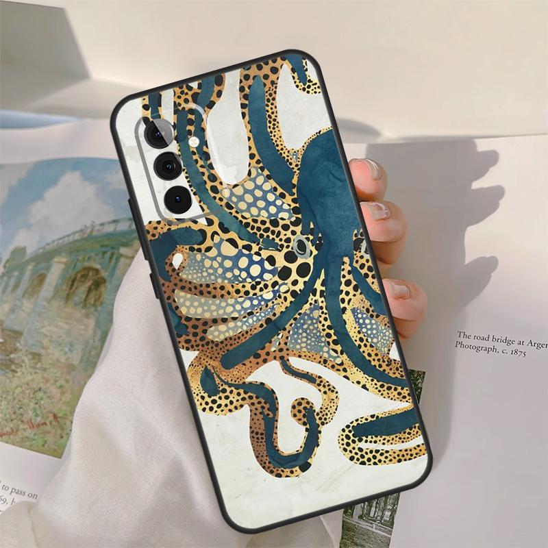 Чехол-чехол Осьминог для Samsung Galaxy A13 A33 A53 A34 A54 A14 A15 A16 A26 A36 A56 A12 A32 A52 A06 A35 A55