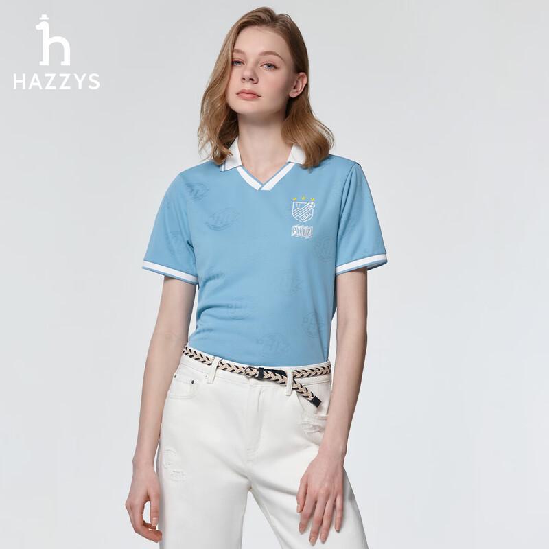 Женская поло-футболка HAZZYS с цветовыми блоками