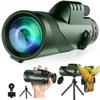 High Power 80X100 Monocular Telescope Long Range Zoom BAK4 Prism With Tripod Phone Clip For Outdoor Camping Hunting Scope
