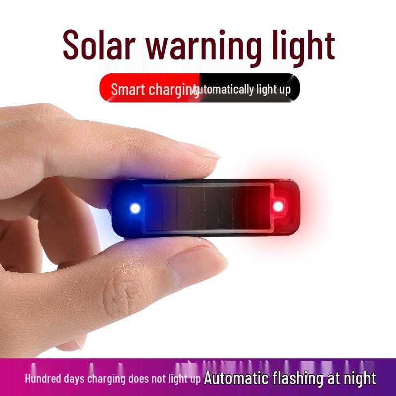 Wireless Solar LED Rear-End Collision Warning Light for Cars, Motorcycles, & Bicycles
