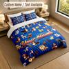 Dog Theme Personalized 3Pcs Bedding Set Custom Text & Name 1 Sheet 2 Pillowcases Household Bedding 1pc