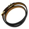 HERMES H500349 Pop ash Pop H Double Tourbracelet Vaux Swift/metal Array
