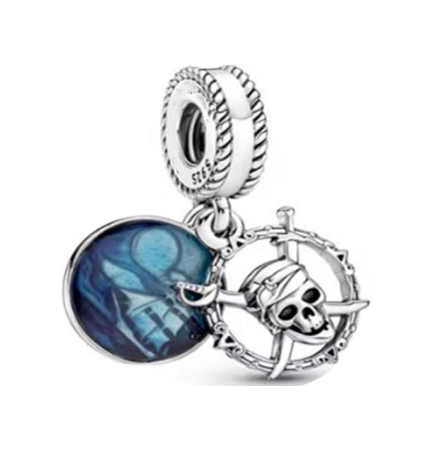 925 Silver Dumbo Mickey Mouse Charm Bead DIY Fine Jewelry Bracelet Pendant