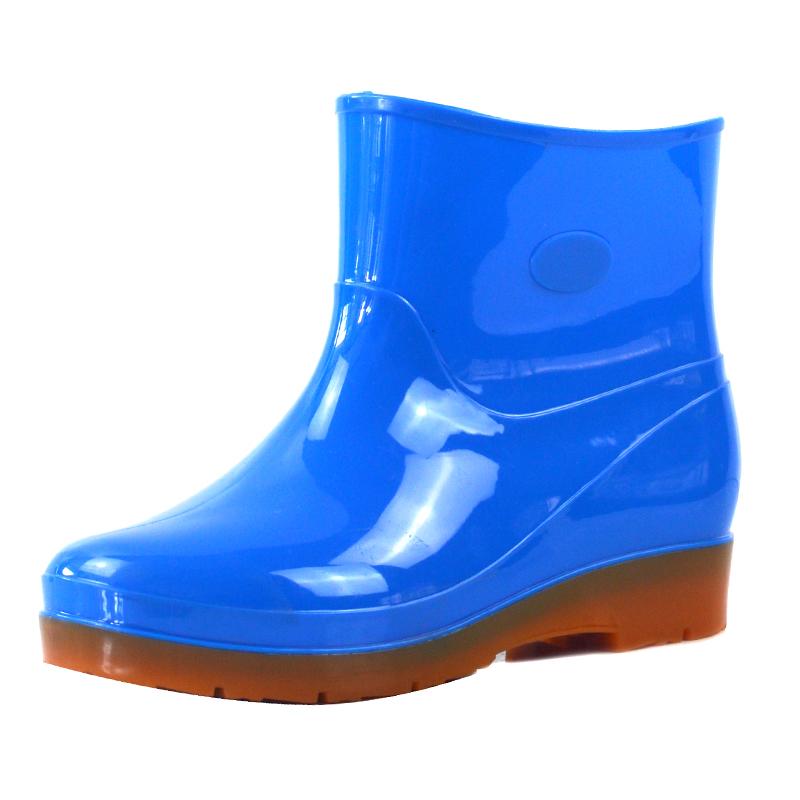 Сапоги из ПВХ для дождя Водонепроницаемая обувь для защиты от воды Резиновые сапоги для дождя Зимняя теплая обувь Резиновые сапоги