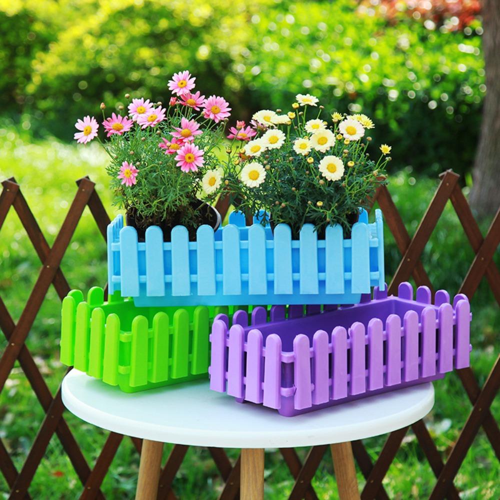 Strip Flower Pots Plastic Vegetable Slot Extra Fashionable Storage Holder Outside