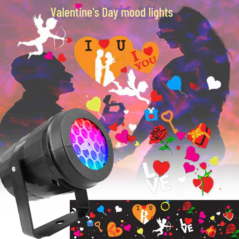 Cross-Border Blizzard 16-Print Christmas & Halloween проекционная лампа - USB 5V Snowflake Праздничный ночник