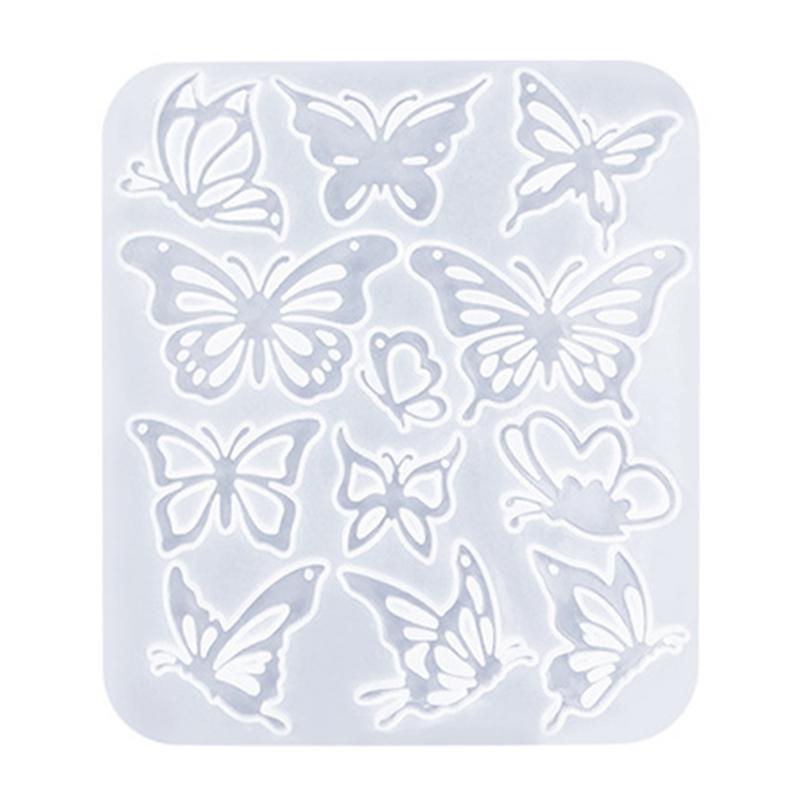 Форма для сережек, привлекательная форма для сережек в форме бабочки, индивидуальные силиконовые формы для ушных подвесок для энтузиастов рукоделия