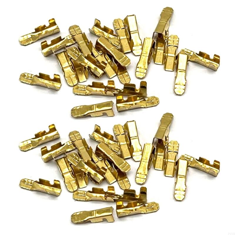High Performances Drill Switching Wiring Clip Metal Docking Connector Line Pressing Button For Professional DIY Use 50Pcs