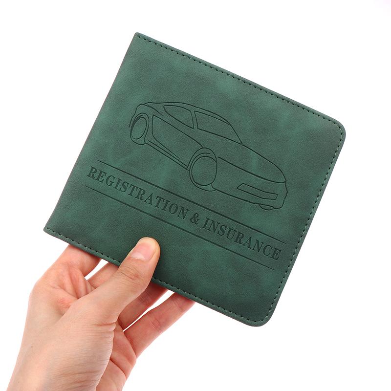 PU кожаный держатель для страховки автомобиля, чехол для водительских прав, сумка для хранения автодокументов, держатель для кредитных карт, чехол-кошелек