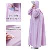 VaTcsAxg Lightweight Rain Poncho with Double Visor and Backpack Coverage