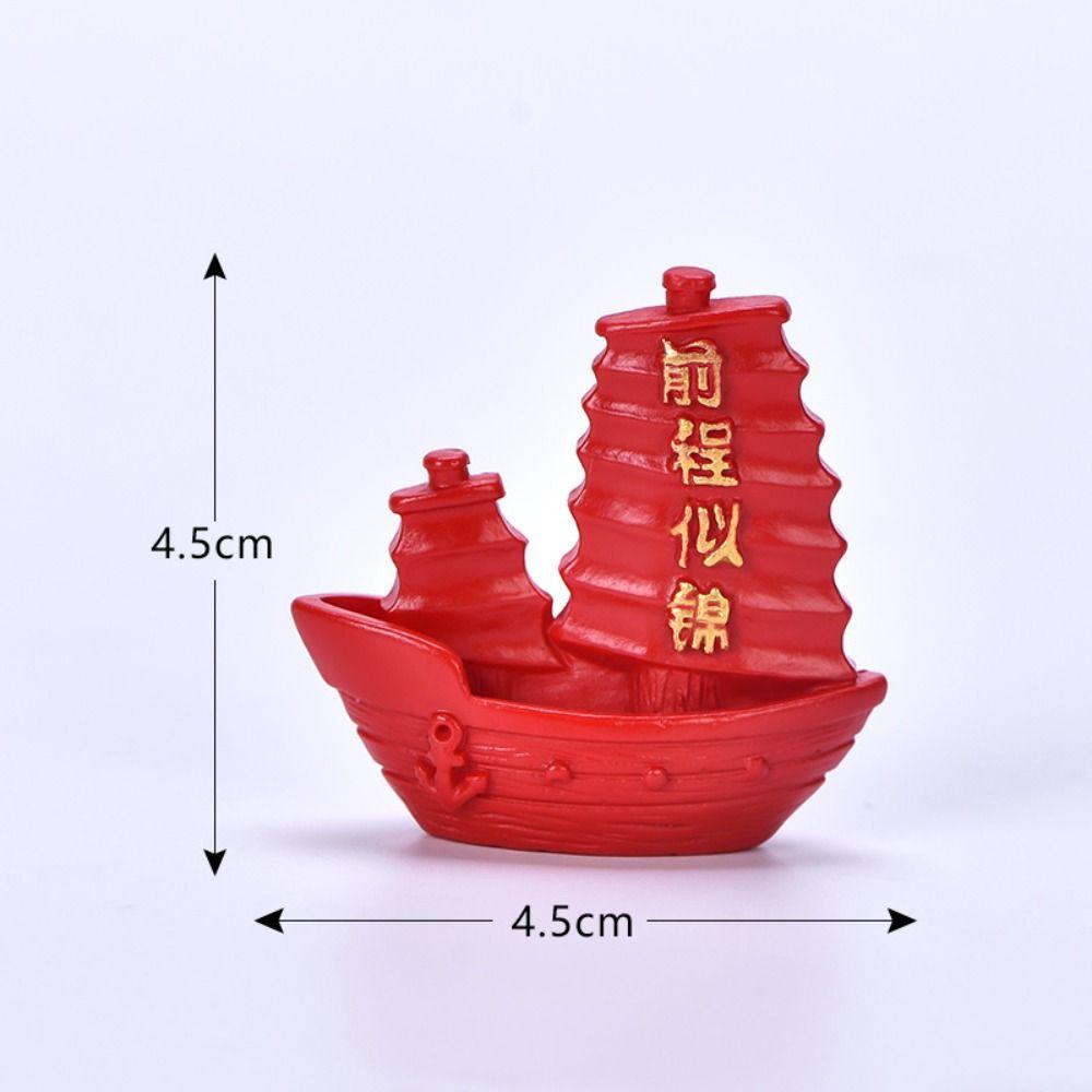 Плавный ход фейерверк микро пейзаж смола маленькие украшения Новый год удача ребенок красные слова золото денежное дерево