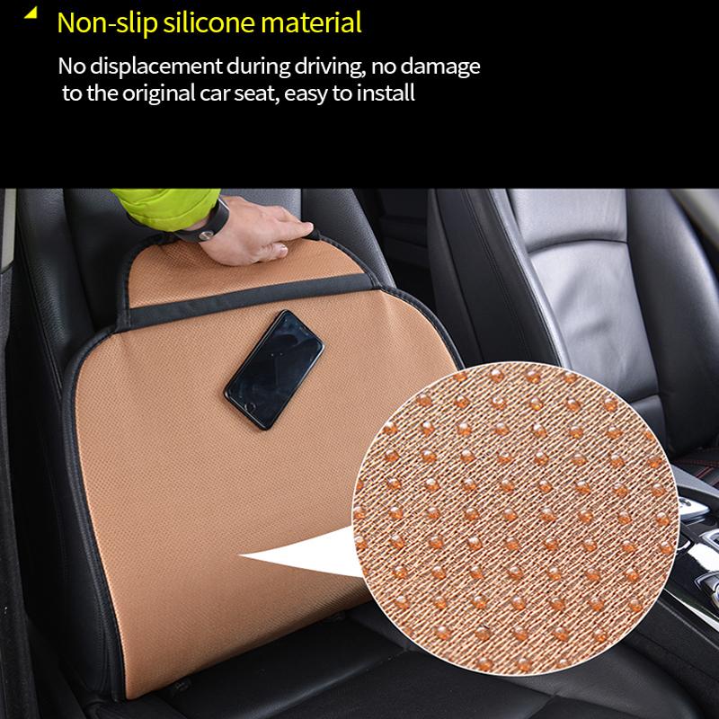 SEAMETAL Leather Front Car Seat Cover Cushion Non Slide Breathable Auto Protector Mat Pad Four Seasons Universal For Car Suv Van