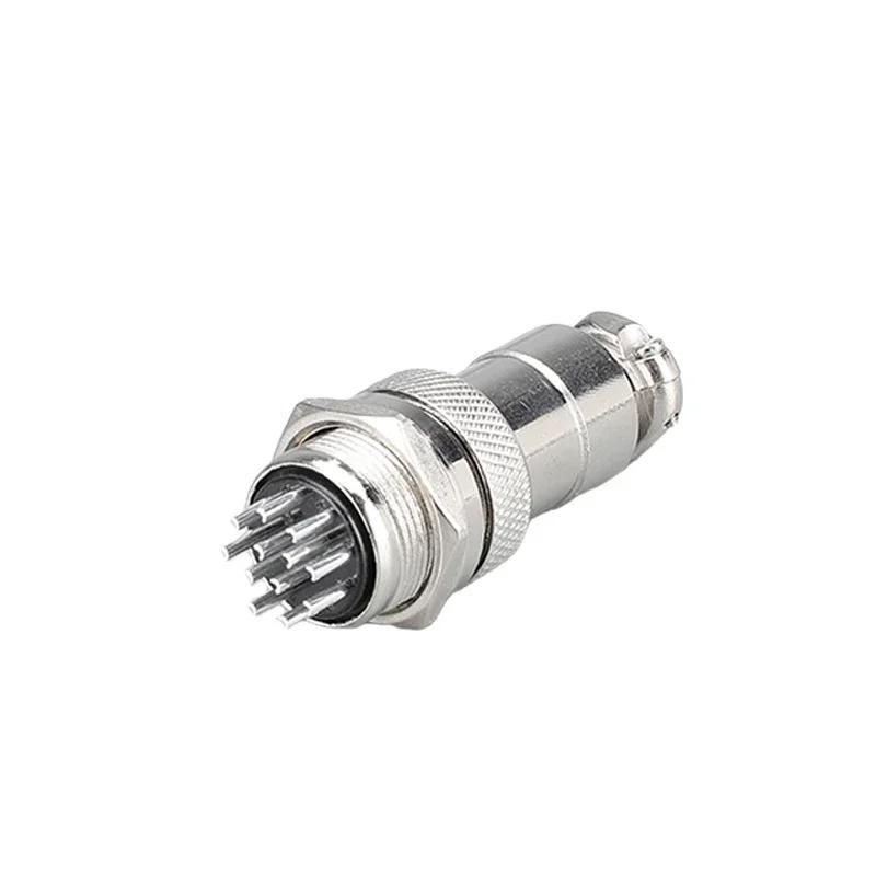 10 шт. Авиационный круглый разъем GX12 GX12-2Pin 3pin 4pin 5pin 6pin 7pin Папа Мама 12 мм M12 Фиксированная задняя гайка Штекер и Розетка