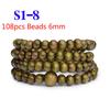 Pulseras 108 Beads 6mm Natural Sandalwood Buddhist Buddha Wood Prayer Bead Mala Unisex Men Bracelets & Bangles Jewelry Bijoux