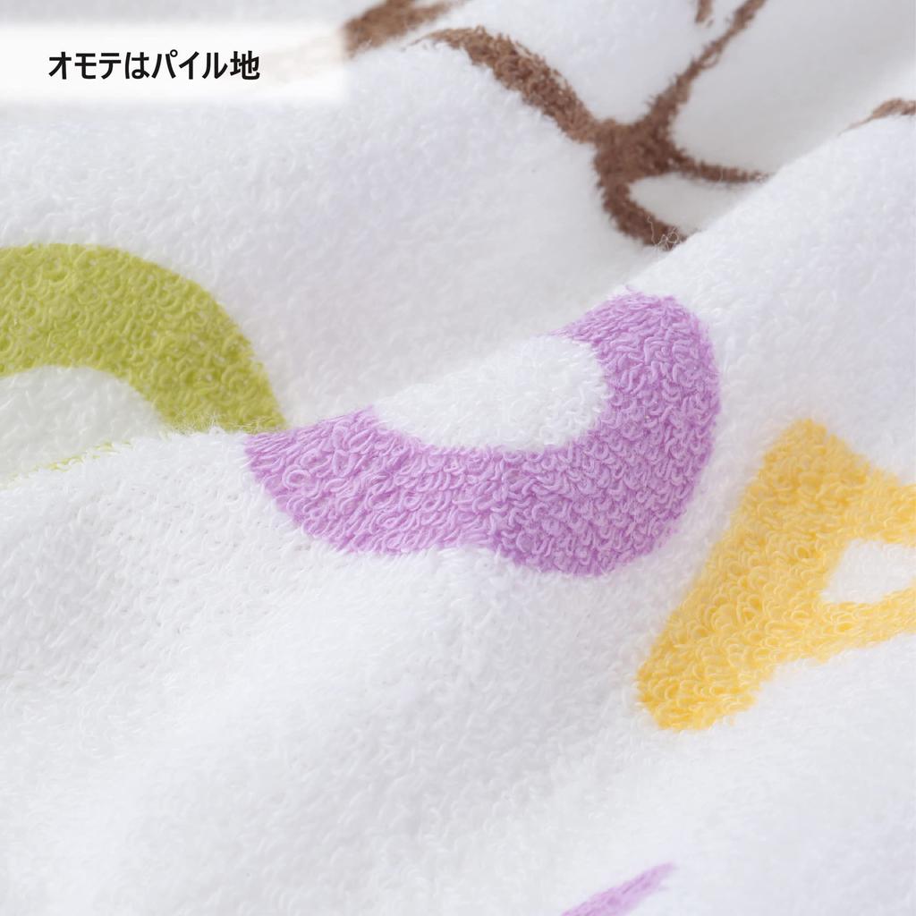 Полотенце для горячей воды nishikawa Snoopy 80 x 80 см Стирающийся хлопок Узор в горошек Сделано в Японии Белый WT52172000 [Nishikawa] 100%