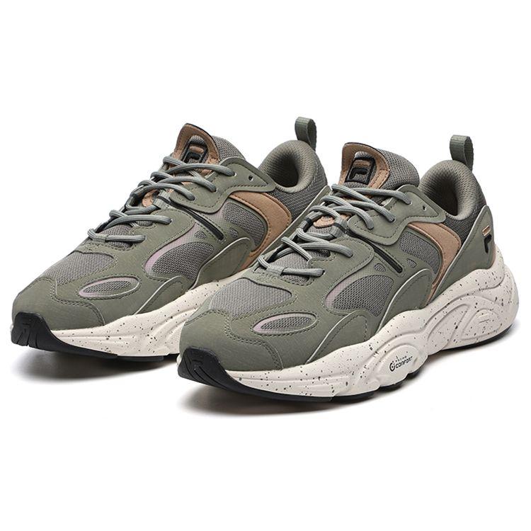 Fila Mars 2 Мода Спорт Повседневный Удобный Амортизирующий Износостойкий Низкий Верх Кроссовки Мужские Зеленый F12M141116FVN