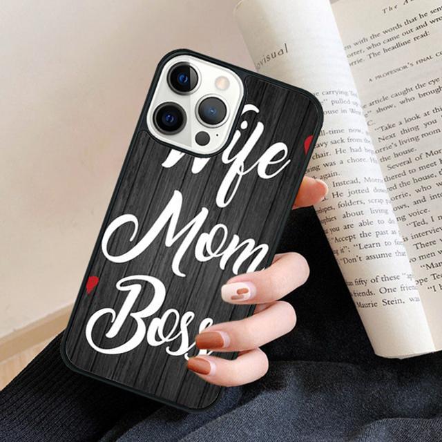 Чехол для телефона Жена Мама Босс Для iPhone 17 Air 16 15 14 Plus для apple 16 11 12 13 Pro Max coque