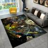 3D HD StarCraft Game Gamer ПК Коврик, Коврик для дома Гостиная Спальня Диван Коврик Декор, детские игры Нескользящий напольный коврик