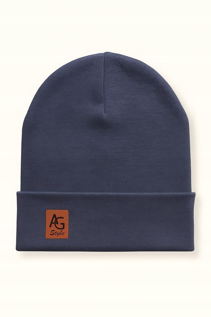 Set of Hat + Neck Warmer for Women and Men, Two-Layer Set, Warm Jeans