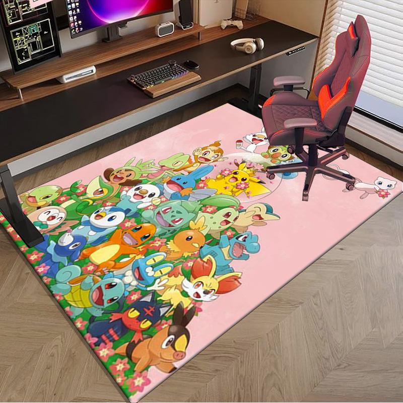 Cute Pika Adventure Carpet, Chair Rug,Rug for Office Bedroom living rooms, Doormat decor Fan Gift Christmas Gift