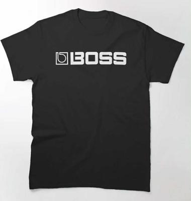 Футболка с изображением гитарного педального инструмента Boss, музыкальная тематика