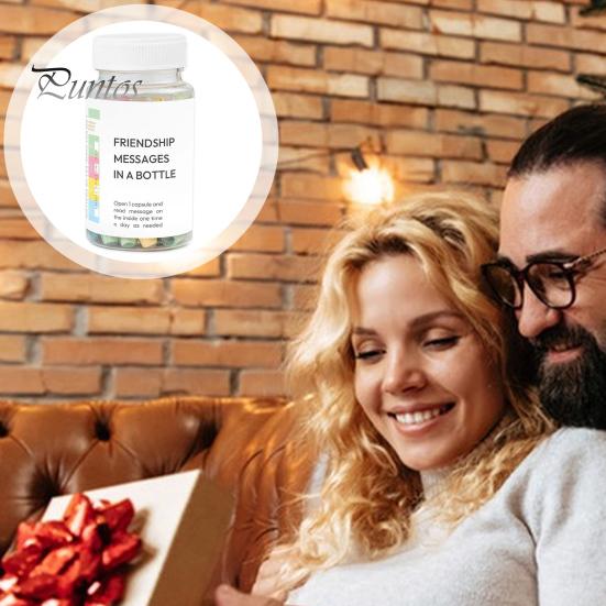 Love Capsule Jar Set Positive Messages In A Bottle Love Notes Capsules with Jar Positive Affirmation Gifts for Women Stress Relief Self Care Health