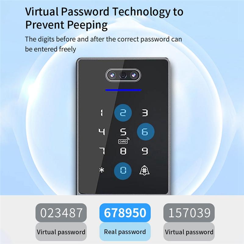 B03B-Ttlock Клавиатура контроля доступа с распознаванием лица Автономный водонепроницаемый контроллер доступа по отпечатку пальца для дверного замка