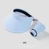 2025 summer hat women's UV double-sided ice silk large brim sun protection hat Korean version cycling empty top hat sports sun hat