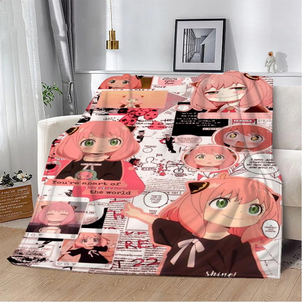 Spy X Family Summer Blanket King Size Moose Blanket For Bed Throw Home Interior Beach Полотенца Microfiber Beds Knitted Plaid