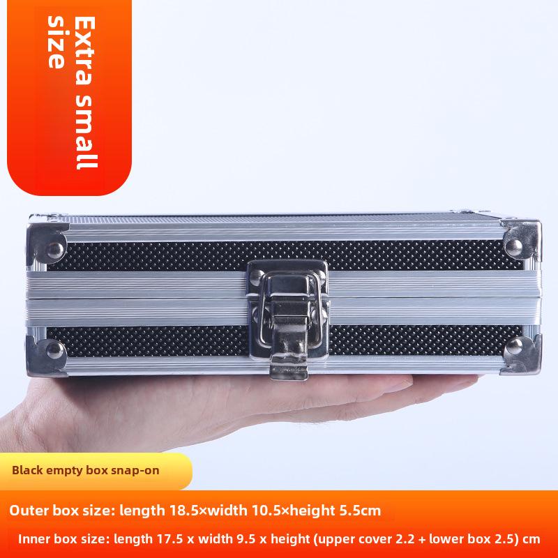 Портативный ящик для инструментов из алюминиевого сплава с замком для хранения оборудования, документов и наличных денег