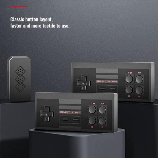 Детская игровая консоль в стиле ретро, компактный дизайн, портативный AV-выход, классическая мини-ручная игровая консоль с 2 контроллерами