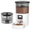 IMIPAW Automatic Cat Feeder with Water Supply New 3L Capacity Power Supply Manual Feeding Automatic Feeder Easy To Operate Easy To Clean 6 Meals a Day