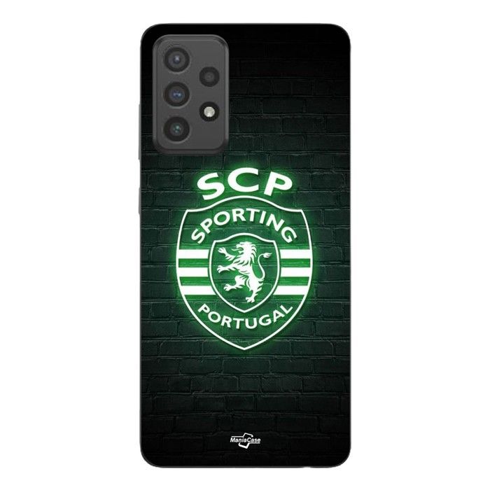 Coque de téléphone - MANIACASE - Samsung Galaxy A33 5g - Silicone TPU - Noir - SCP sporting portugal lumineux