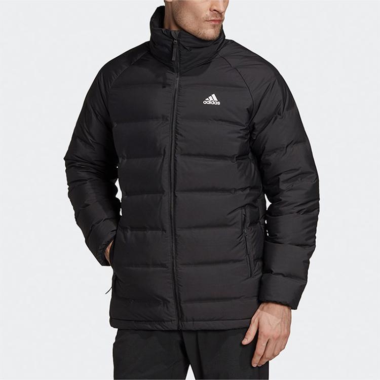 adidas Helionic Пуховик с воротником-стойкой Мужская верхняя одежда Черный FT2528